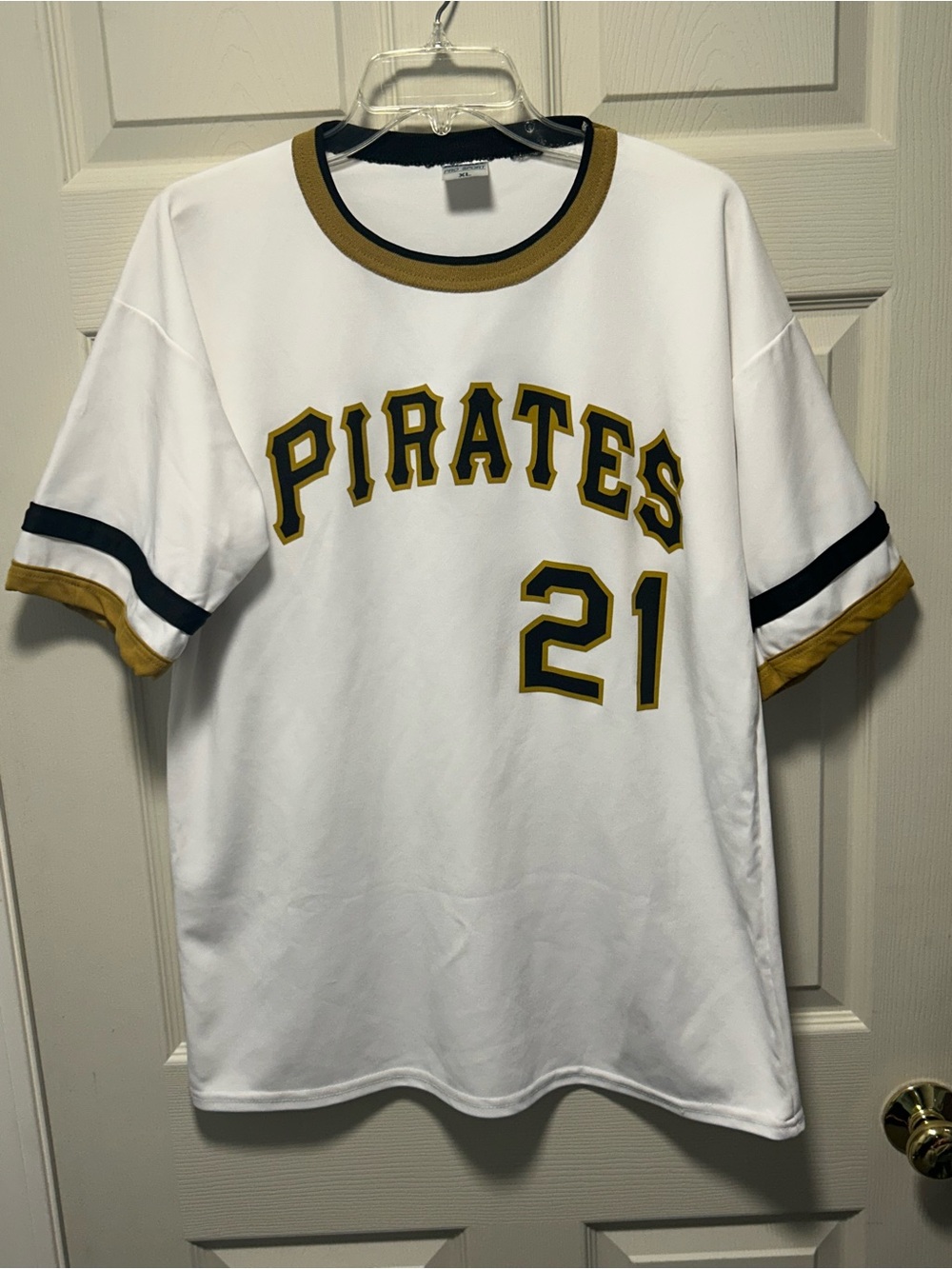 Park Anthony Roberto Clemente Pittsburgh Pirates #21 Jersey White Size XL